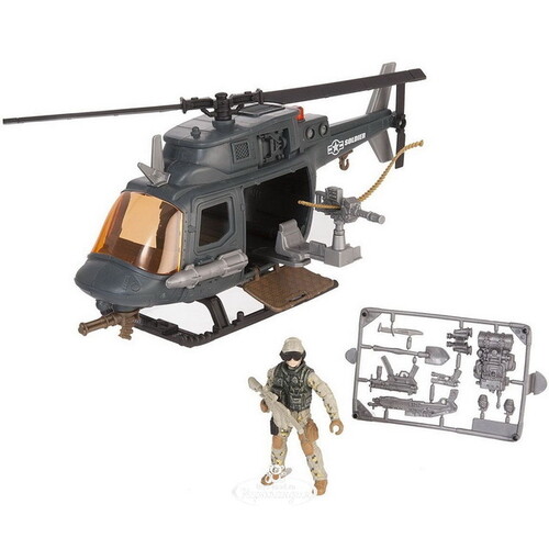 Игровой набор Десантный вертолет с фигуркой Chap Mei