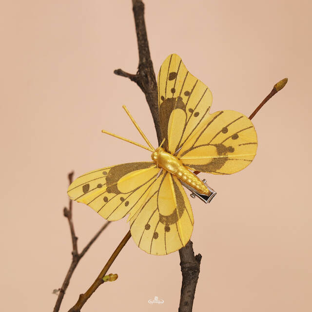 Набор декоративных украшений Gold Butterfly, 10 шт, клипса Kaemingk