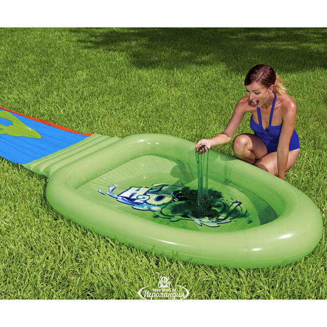 Водная дорожка для скольжения с бассейном и слаймами Splash Water Slide 701 см Bestway