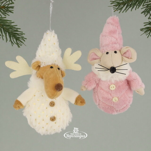 Набор елочных игрушек Christmas Motife 14-18 см, 6 шт, подвеска Kaemingk