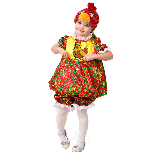 Карнавальный костюм Курочка Пеструшка, рост 104 см Батик