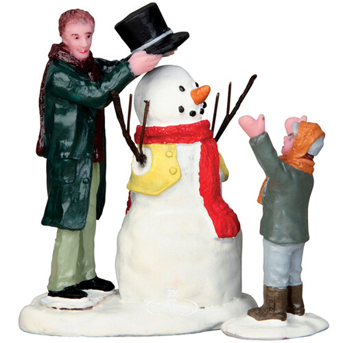 Композиция Наряжаем снеговика, 7 см Lemax