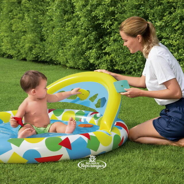 Надувной бассейн для малышей с сортером Kiddie Dream 120*117 см Bestway