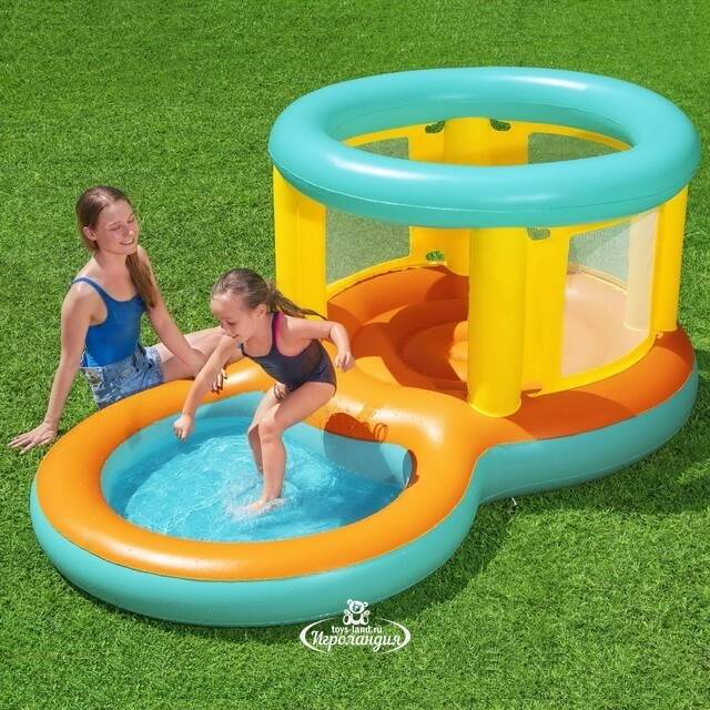 Водный игровой центр Aqua Jumper 239*142*102 см с батутом, клапан Bestway