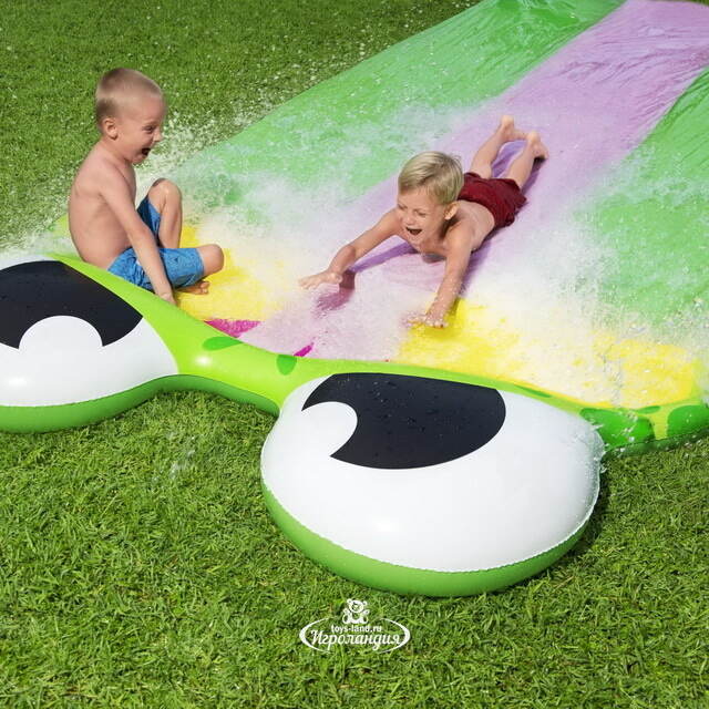 Водная дорожка для скольжения Triple Frog Slide 488 см Bestway