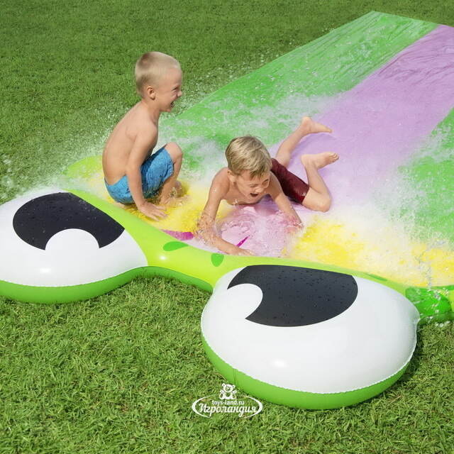 Водная дорожка для скольжения Triple Frog Slide 488 см Bestway