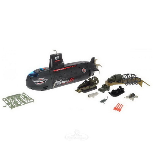 Игровой набор Военная подводная лодка с наполнением звук свет Chap Mei