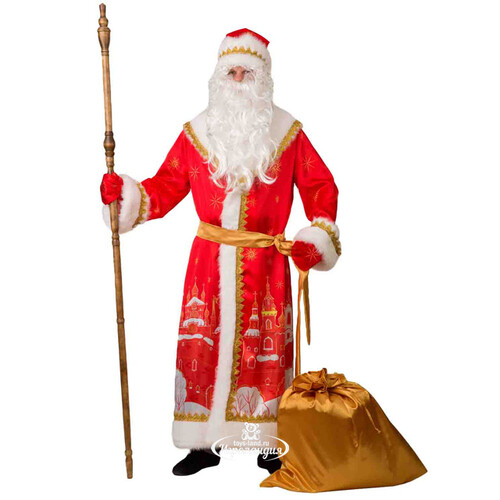 Карнавальный костюм для взрослых Дед Мороз - Красный Город, 54-56 размер Батик