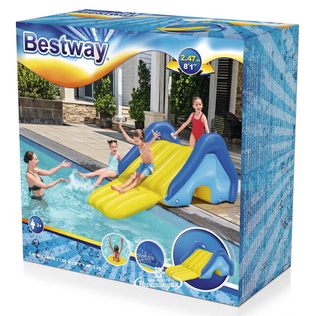 Надувная горка для бассейна Giant Pool Slide 247*124*100 см Bestway