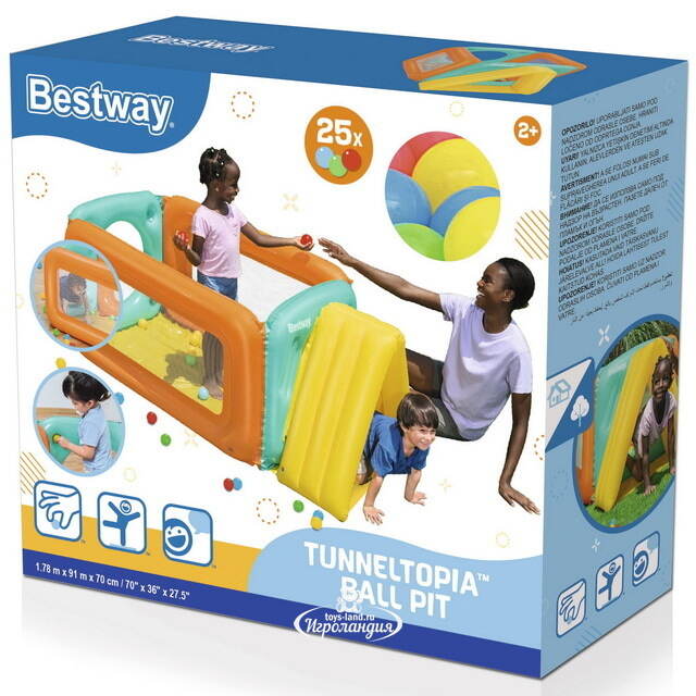 Игровой центр Tunneltopia с шариками 178*91 см Bestway