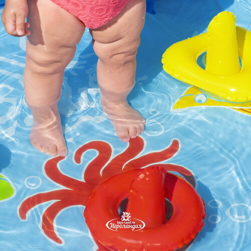 Детский бассейн с навесом Морская ракушка 115*89 см Bestway