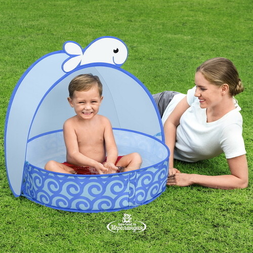 Детский каркасный бассейн с навесом Pop-Up Splash 78*68 см Bestway
