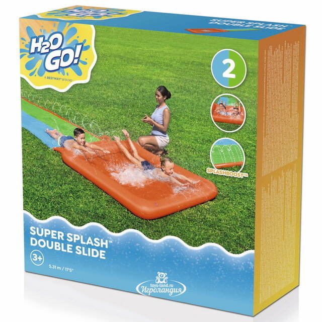 Водная дорожка для скольжения Super Splash - Double Slide 531 см Bestway