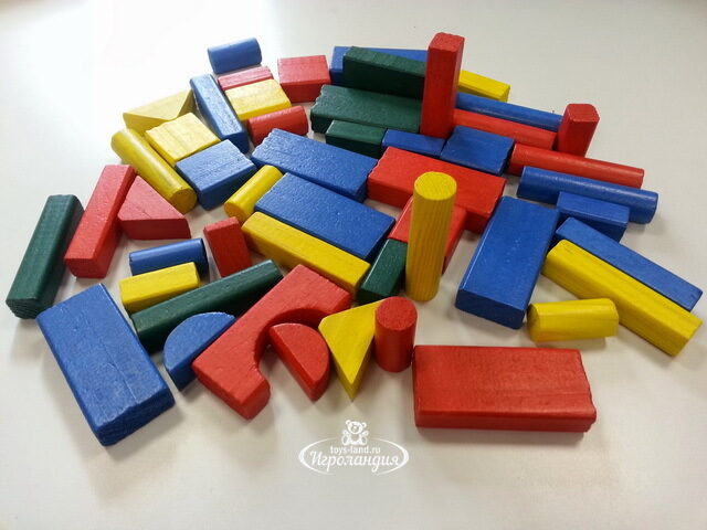 Деревянный конструктор Городок 50 деталей Xalingo (Ксалинго)