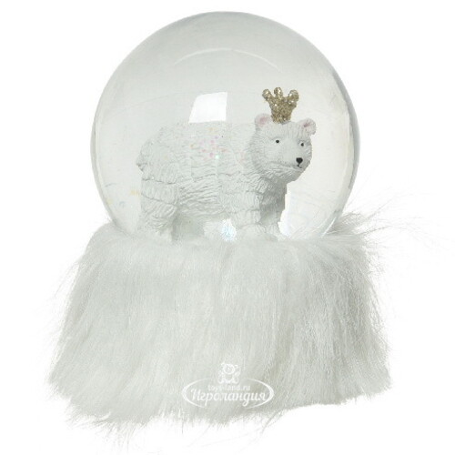 Снежный шар Медведь Каспиан - Принц Лихолесья 14 см Kaemingk