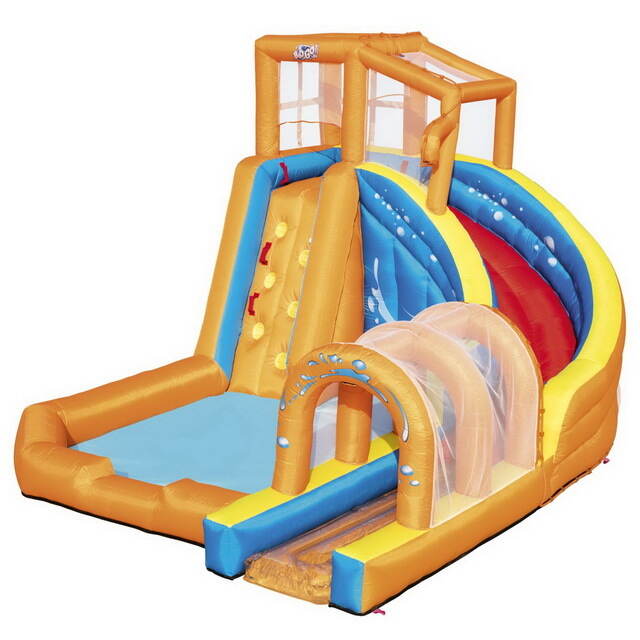 Водный игровой центр с горкой и стеной для скалолазания Aquatic Slide 420*320*260 см Bestway