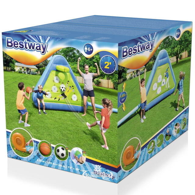 Надувной игровой центр с мячами Triple Play 225*185*100 см Bestway