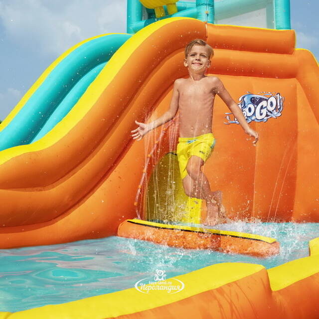 Водный игровой центр с горкой и фонтаном Mega Water Park 565*373*265 см Bestway