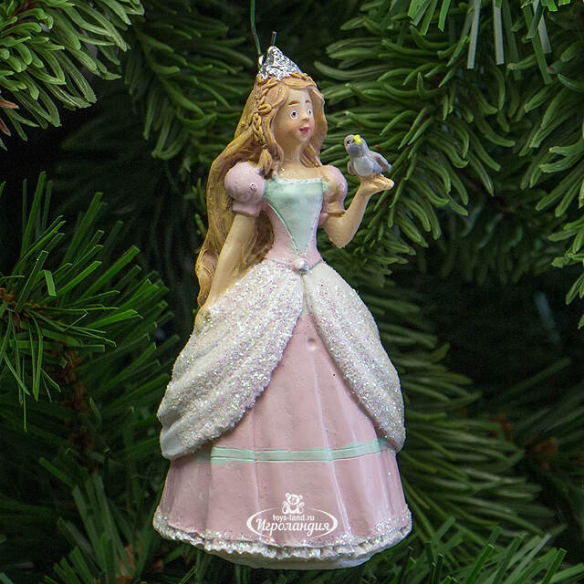 Елочная игрушка Дюймовочка в Розовом 10 см, подвеска Kaemingk