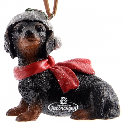 Набор украшений Собачки в Шляпках 6 см, 2 шт, подвеска Kaemingk