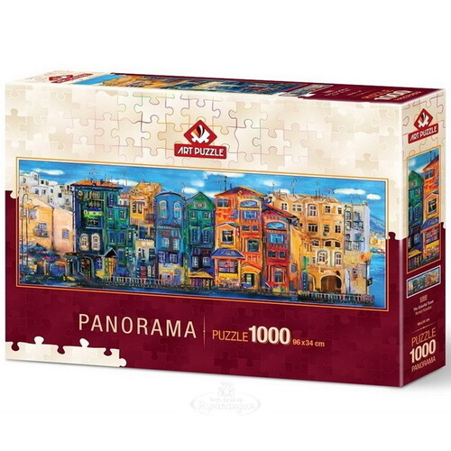 Пазл-панорама Красочный город, 1000 элементов Art Puzzle