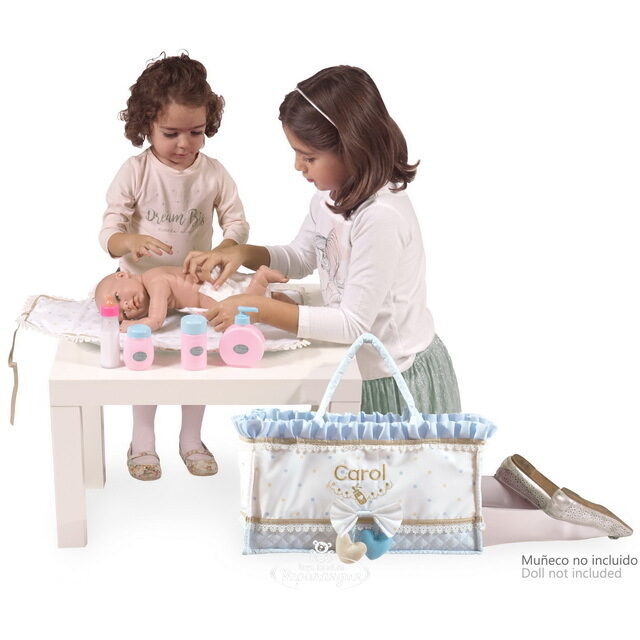 Переноска для куклы Кэрол 40 см с аксессуарами Decuevas Toys (Дэкувьютойс)