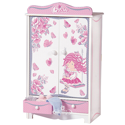 Кукольный гардеробный шкаф Maria 54*32 см Decuevas Toys