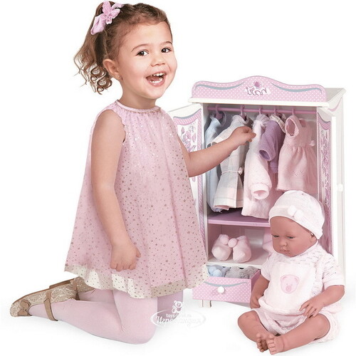 Кукольный гардеробный шкаф Maria 54*32 см Decuevas Toys