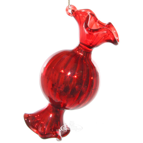 Стеклянная елочная игрушка Конфета - Bonbon Praline 8 см, подвеска ShiShi
