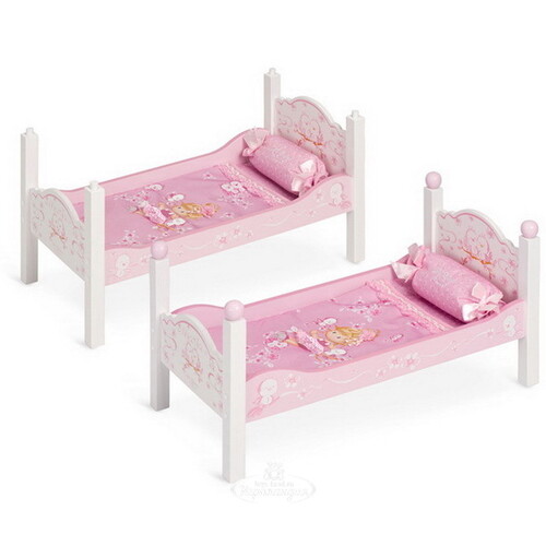 Кроватка для кукол двухъярусная Мария 57 см Decuevas Toys