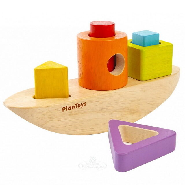 Сортер деревянный Лодка 19 см Plan Toys (План Тойс)