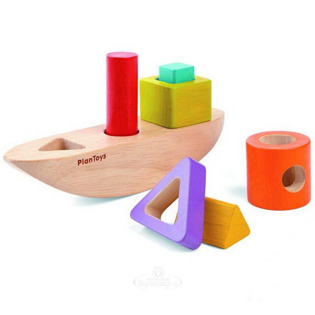 Сортер деревянный Лодка 19 см Plan Toys (План Тойс)