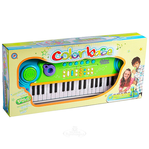 Синтезатор Color Base с микрофоном 37 клавиш 55*22 см Potex