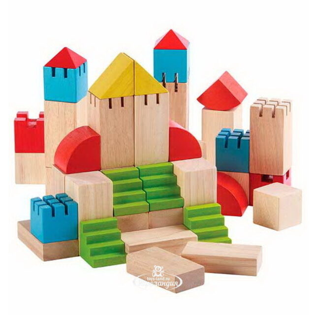 Деревянный конструктор Блоки 46 шт Plan Toys