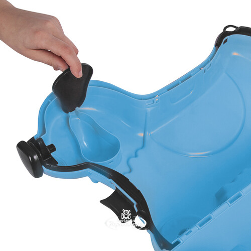 Детский чемодан на колесиках Собачка голубой BIG