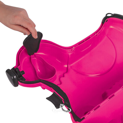 Детский чемодан на колесиках Собачка розовый BIG