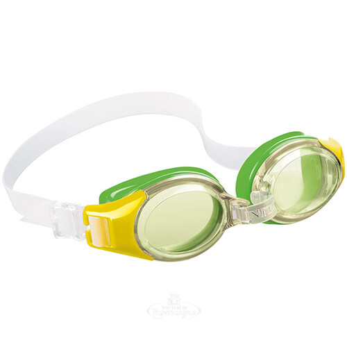 Очки для плавания Юниор зеленые, 3-8 лет INTEX