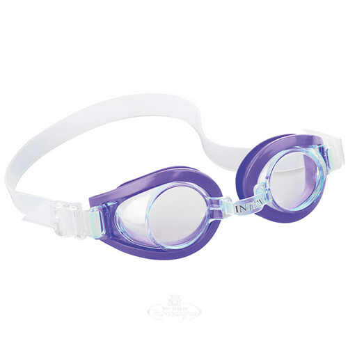 Очки для плавания Play фиолетовые с белым, 3-8 лет INTEX