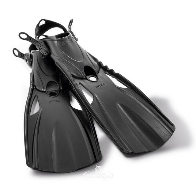 Ласты Super Sport Fins, размер 38-40, чёрные INTEX