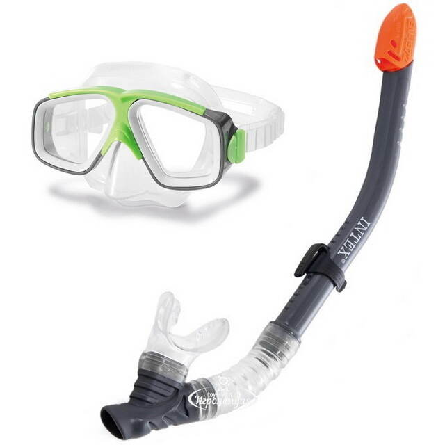 Набор маска с трубкой Surf Rider Sport, 8+ INTEX (Интекс)