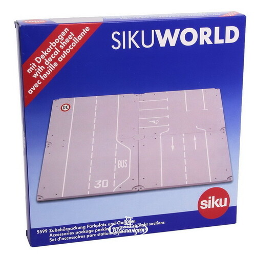 Детали дорожного полотна Siku World с парковкой SIKU