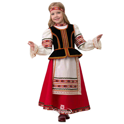 Карнавальный костюм Славянский для девочки, рост 140 см Батик