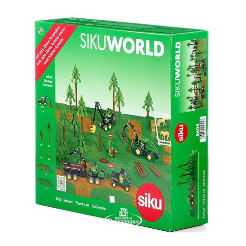 Набор Siku World Лесное хозяйство с комбайном для валки леса SIKU