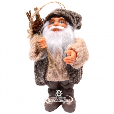 Елочная игрушка "Санта - лесовичок", 13 см, подвеска Kaemingk