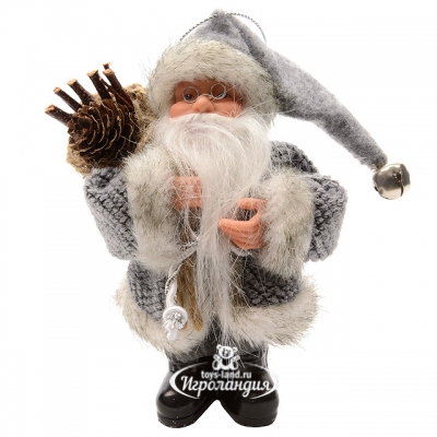 Елочная игрушка Санта с Шишкой 13 см, подвеска Kaemingk