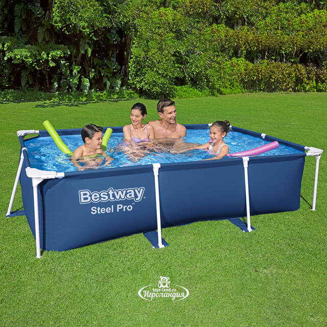 Прямоугольный каркасный бассейн 56403 Bestway 259*170*61 см Bestway