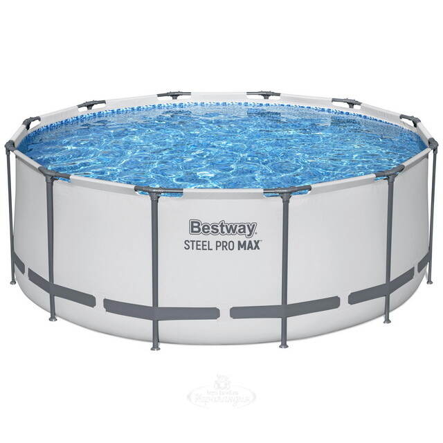 Каркасный бассейн 56420 BestWay Steel Pro Мах 366*122 см, фильтр-насос, аксессуары Bestway