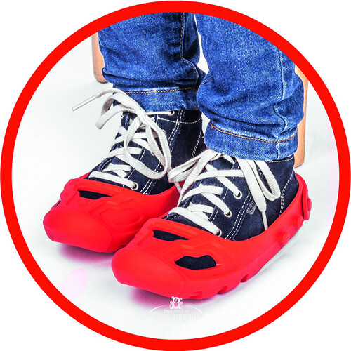 Защита для детской обуви р 21-27 красная BIG