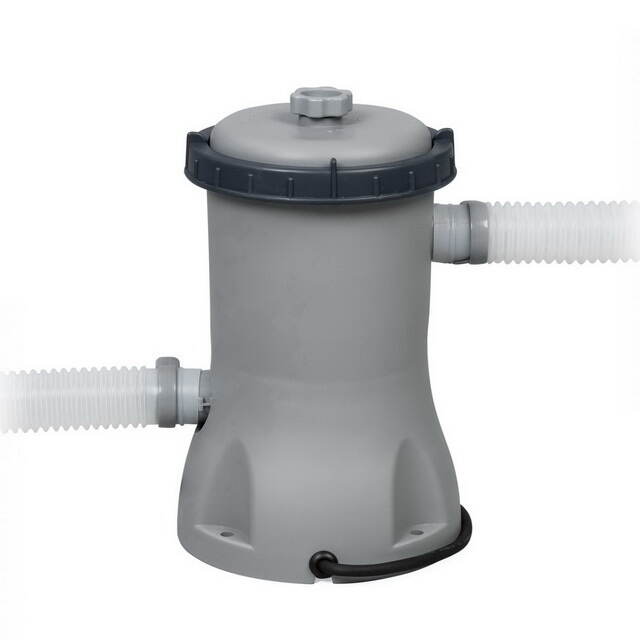 Прямоугольный каркасный бассейн Bestway Power Steel 412*201*122 см, фильтр-насос, лестница Bestway