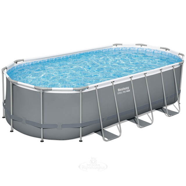 Каркасный овальный бассейн 56710 Bestway Steel Pro Max (Бествей Стил Про Макс) 549*274*122 см, фильтр-насос, аксессуары Bestway